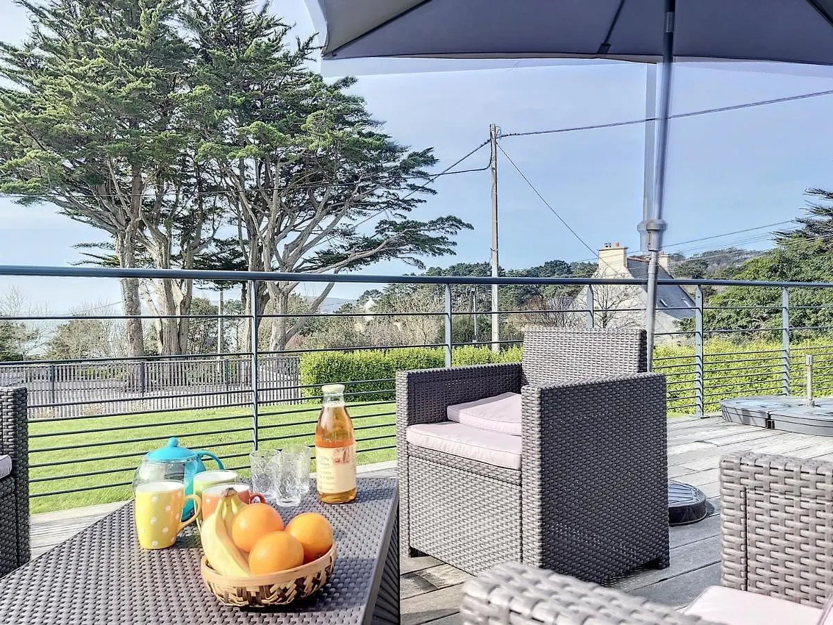 Maison Recente A 200M De La Plage Avec Terrasse Vue Mer A Crozon - Fr-1-370-37 Villa
